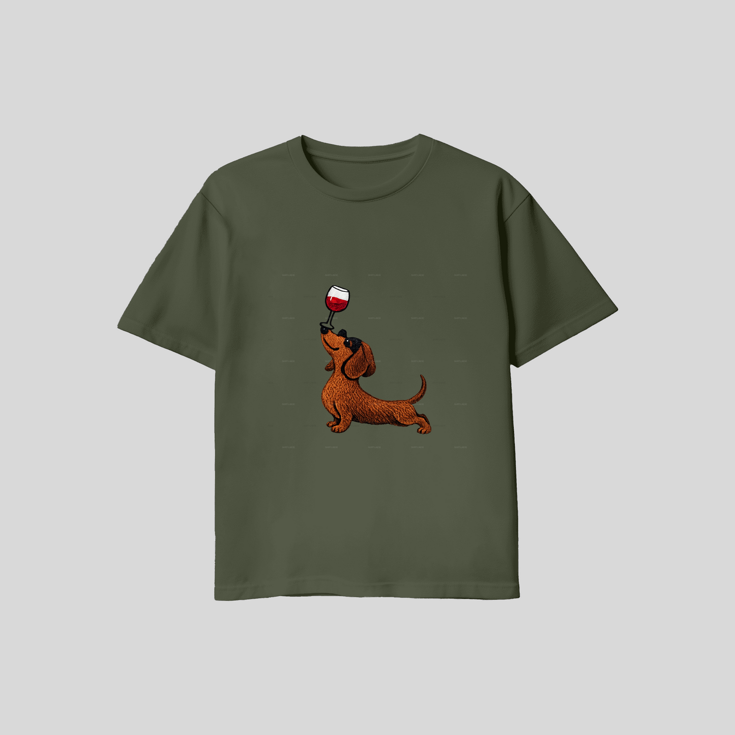Glass on a dackel - Olive