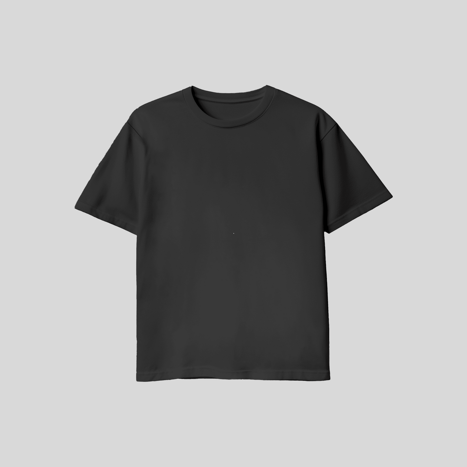 Blanko T-Shirt - Schwarz