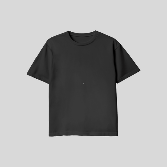 Blanko T-Shirt - Schwarz