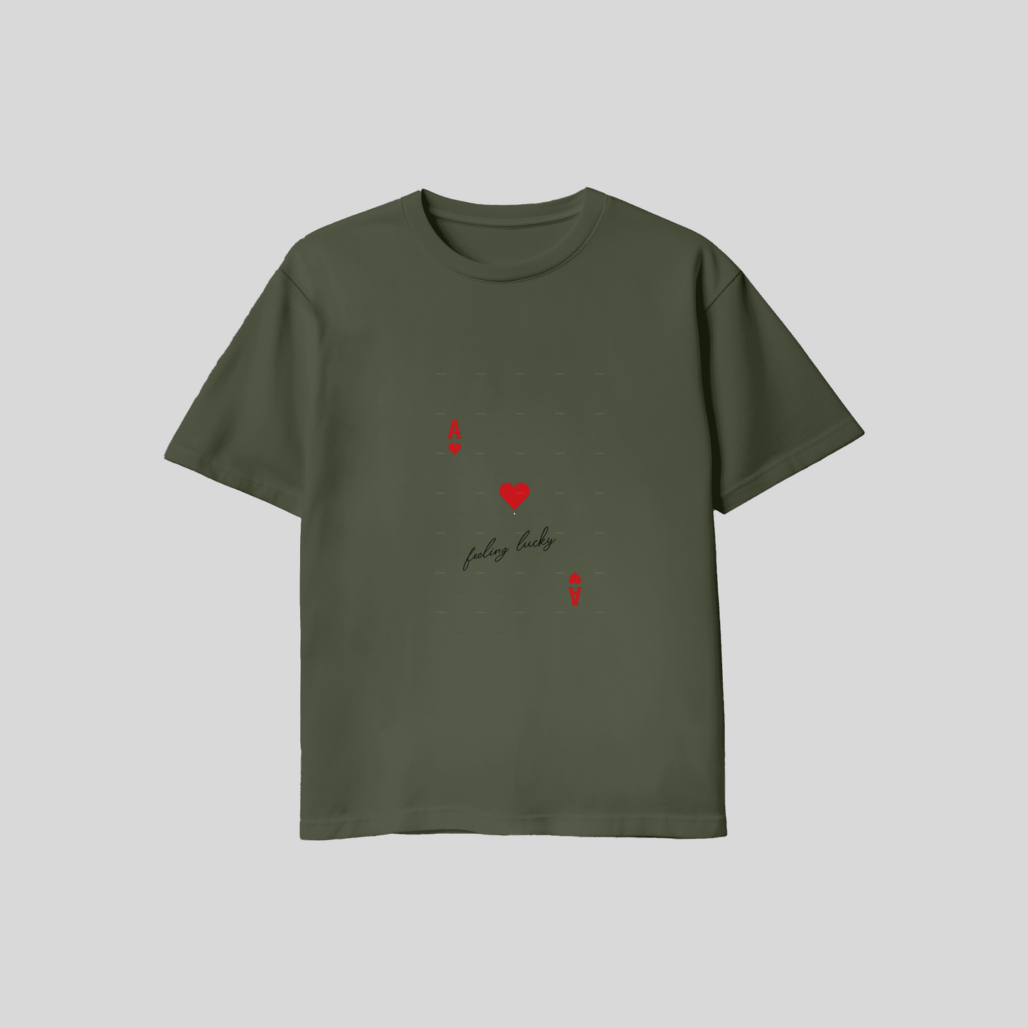 Herz Ass - Olive