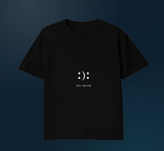 Smile – Das gute Laune Shirt - Schwarz